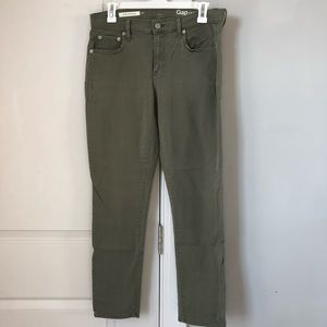 Gap Girlfriend Jean, Olive, 27R